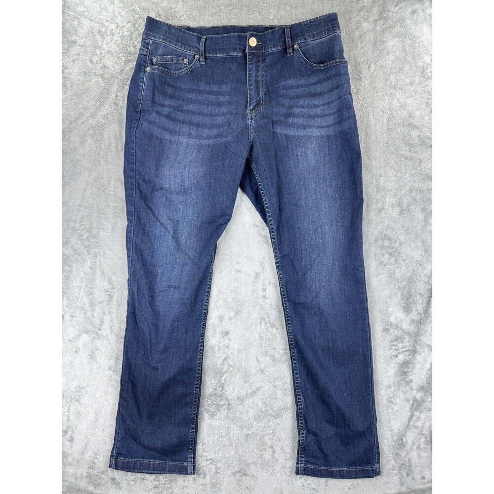 Mugsy Fultons Mens Jeans 38x30 Dark Wash Denim Regular Stretch Straight Leg